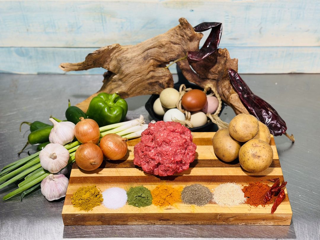Fresh ingredients and spices